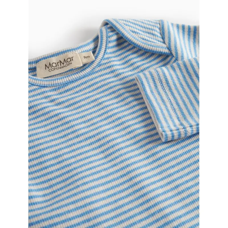 Marmar Modal Fine Rib Blue Stripe Ben Body 2