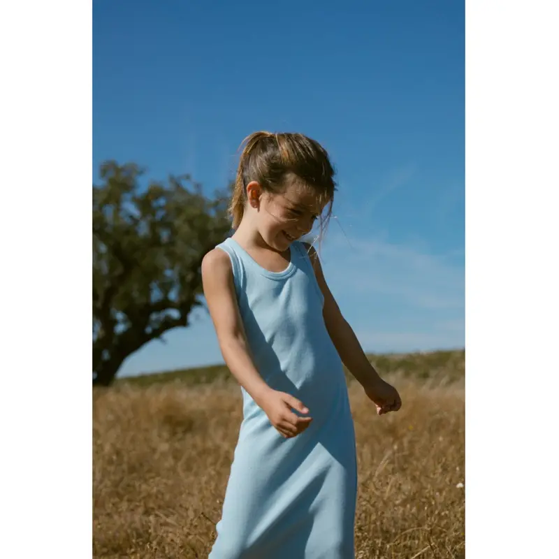 Marmar Modal Fine Rib Heavenly Blue Dudu Kjole 4