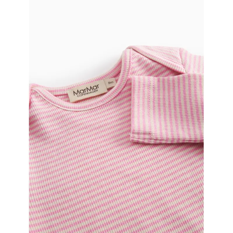 Marmar Modal Fine Rib Pink Stripe Ben Body 2
