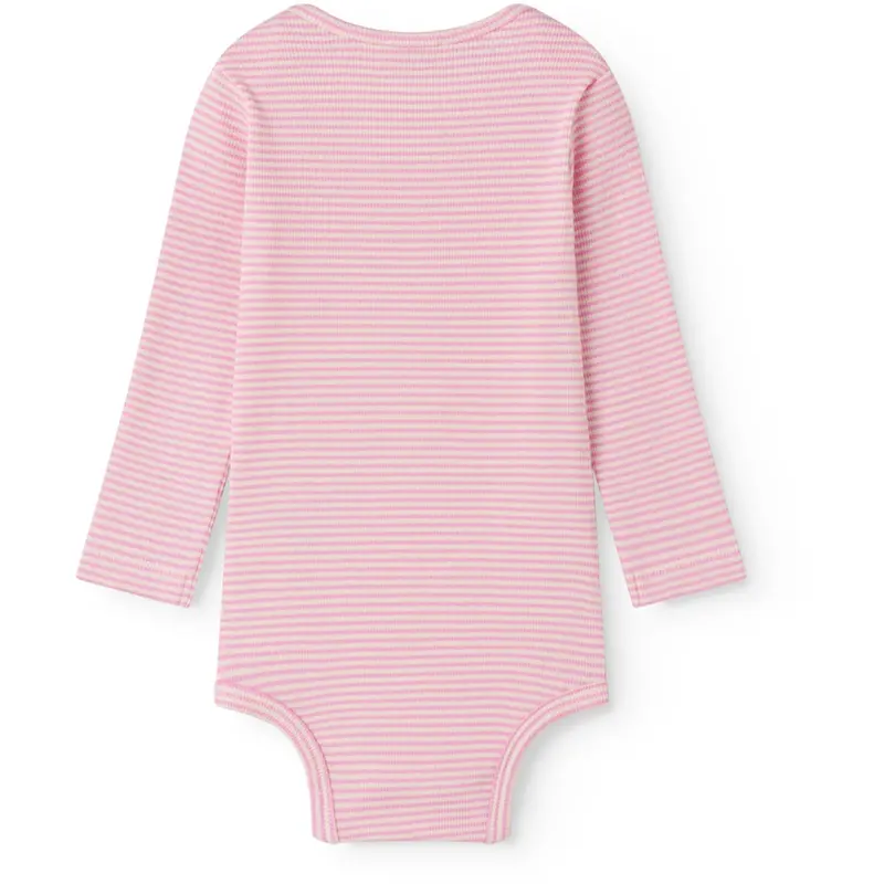 Marmar Modal Fine Rib Pink Stripe Ben Body 4