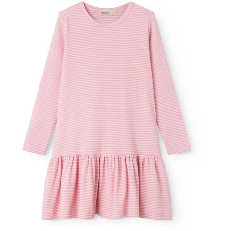 Marmar Modal Fine Rib Pink Stripe Diro Kjole 1