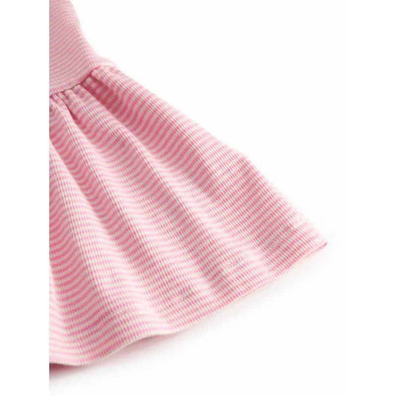 Marmar Modal Fine Rib Pink Stripe Diro Kjole 4