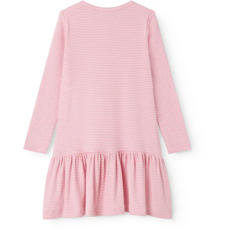 Marmar Modal Fine Rib Pink Stripe Diro Kjole 5