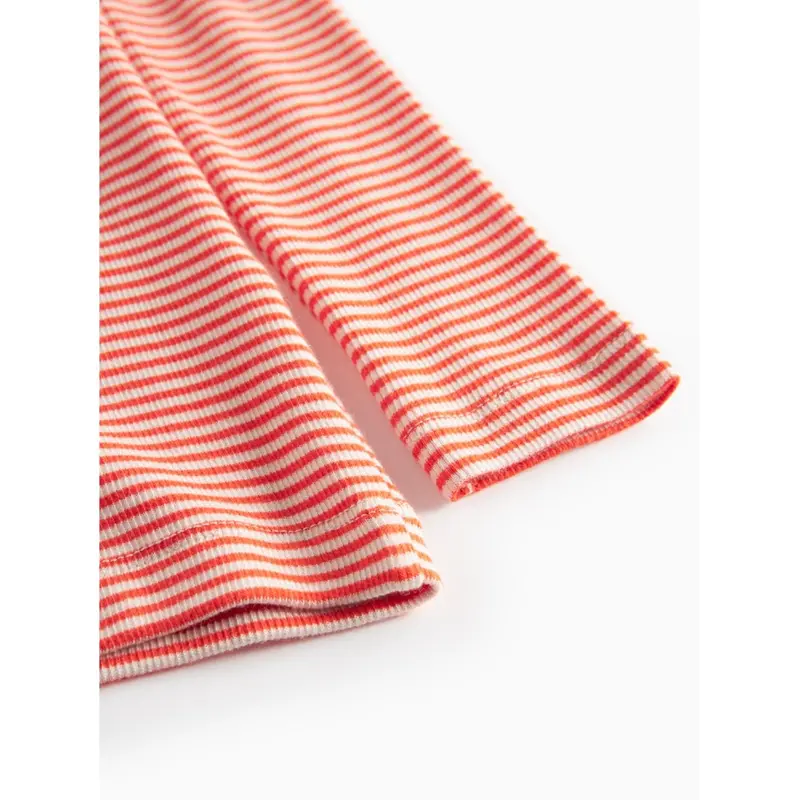 Marmar Modal Fine Rib Red Stripe Tani Bluse 5