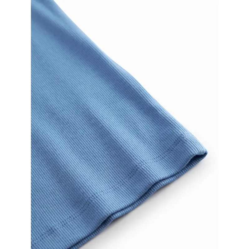 Marmar Modal Fine Rib Surf Blue Tago T-Shirt 3