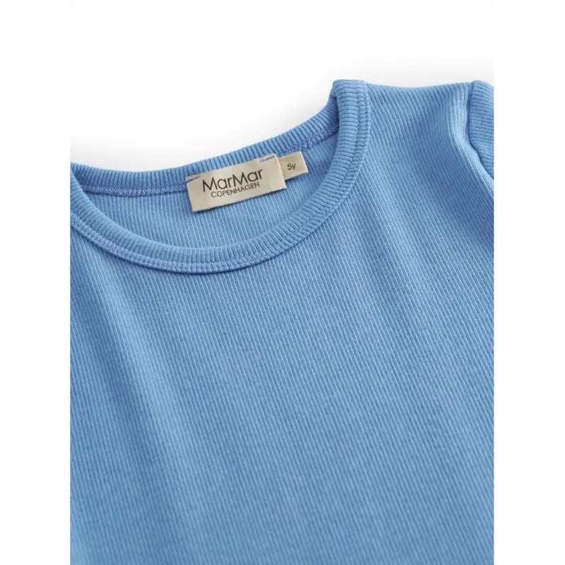Marmar Modal Fine Rib Surf Blue Tani Bluse 2
