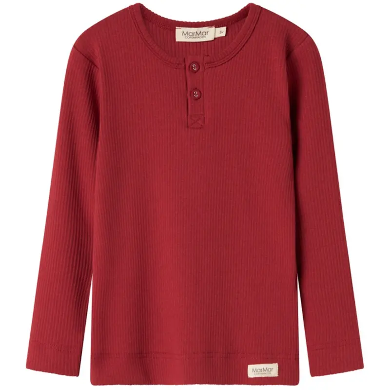 Marmar Modal Hibiscus Red Bluse 1