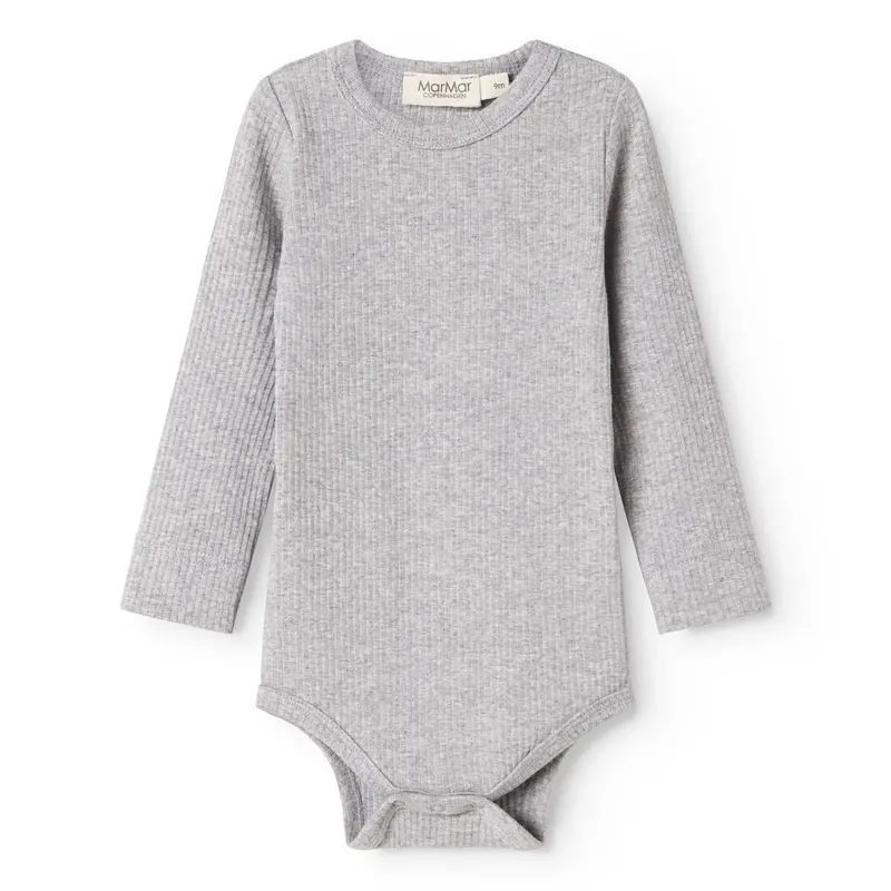 Marmar Modal Melange Light Grey Melange Plain Body Ls 1