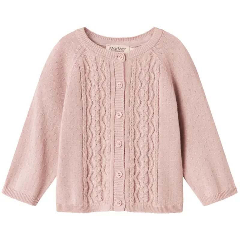 Marmar Modal Mix Cable Faded Rose Totti Strik Cardigan 1
