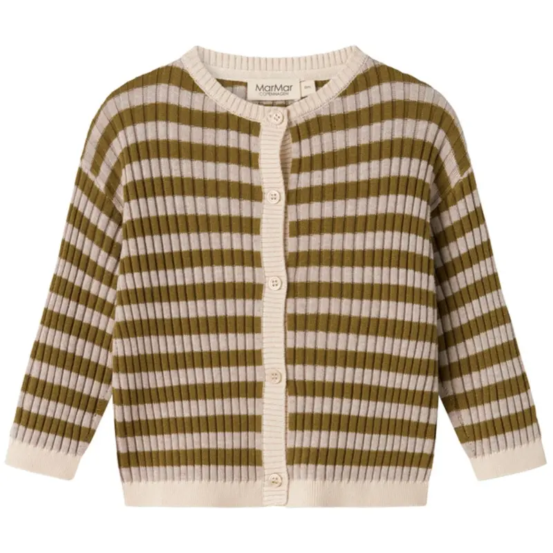Marmar Modal Mix Stripe Cashew Mel. Stripe Tob Strik Cardigan 1