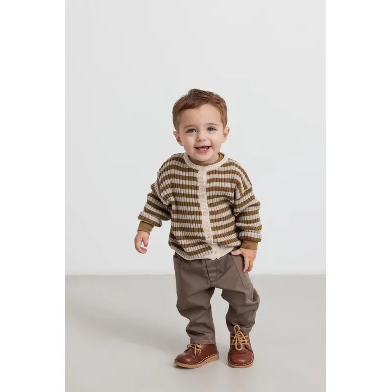 Marmar Modal Mix Stripe Cashew Mel. Stripe Tob Strik Cardigan 2