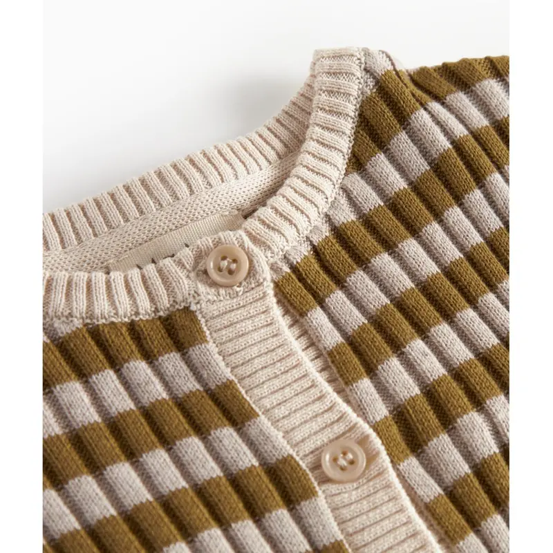 Marmar Modal Mix Stripe Cashew Mel. Stripe Tob Strik Cardigan 3