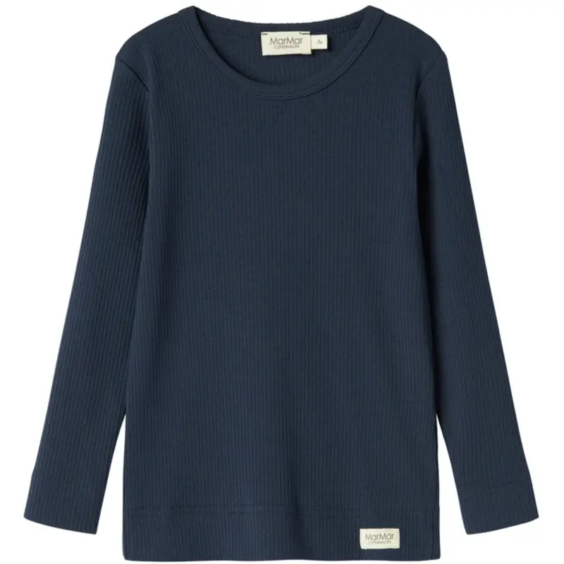 Marmar Modal Pilot Navy Plain Bluse 1