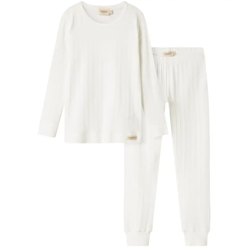 Marmar Modal Pointelle Gentle White Nattøj 1