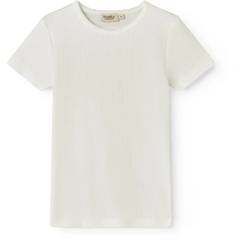 Marmar Modal Pointelle Gentle White Tamra Ss T-Shirt 1
