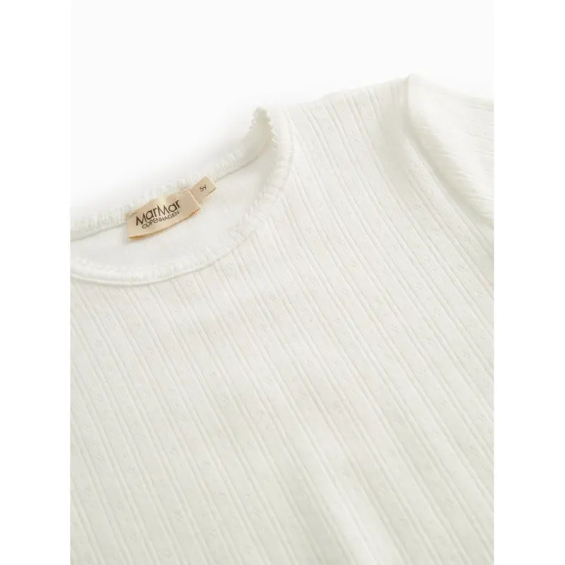 Marmar Modal Pointelle Gentle White Tamra Ss T-Shirt 2