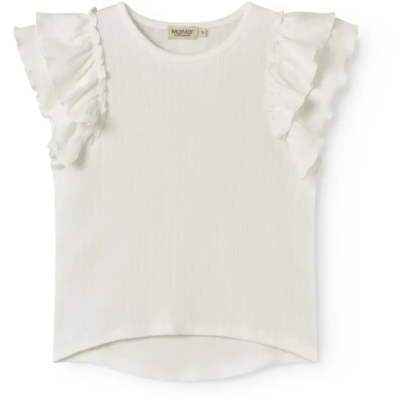 Marmar Modal Pointelle Gentle White Tavora Flæse T-Shirt 1