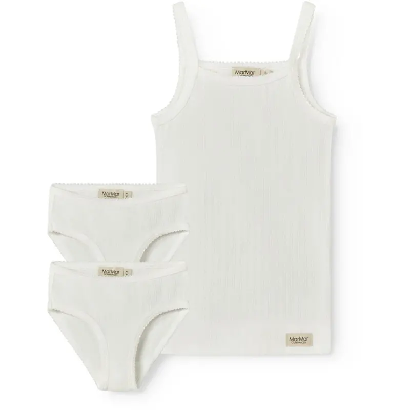 Marmar Modal Pointelle Gentle White Undertøj Sæt 1
