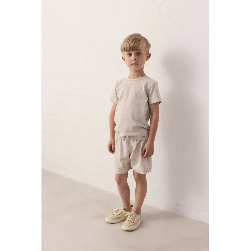 Marmar Modal Smooth Print Beige Mel Dot Tago T-Shirt 2