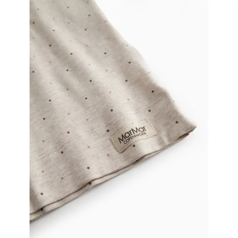 Marmar Modal Smooth Print Beige Mel Dot Tago T-Shirt 4