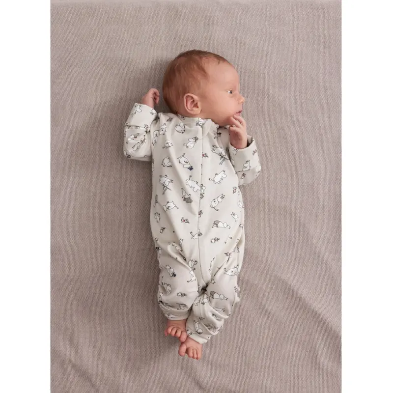 Marmar Modal Smooth Print Moomin Onesies Zip 2