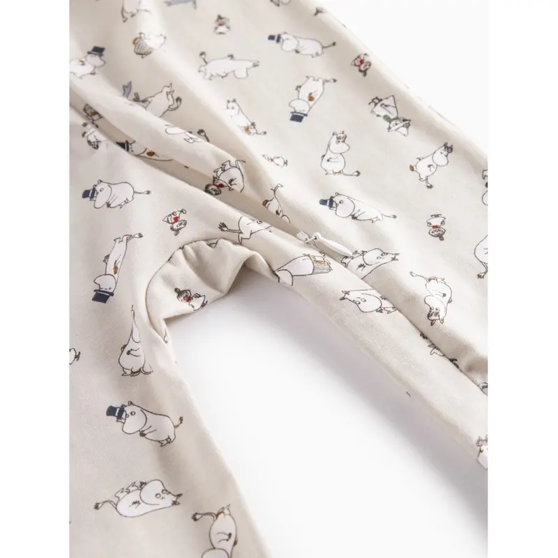 Marmar Modal Smooth Print Moomin Onesies Zip 4