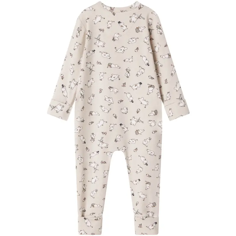 Marmar Modal Smooth Print Moomin Onesies Zip 5