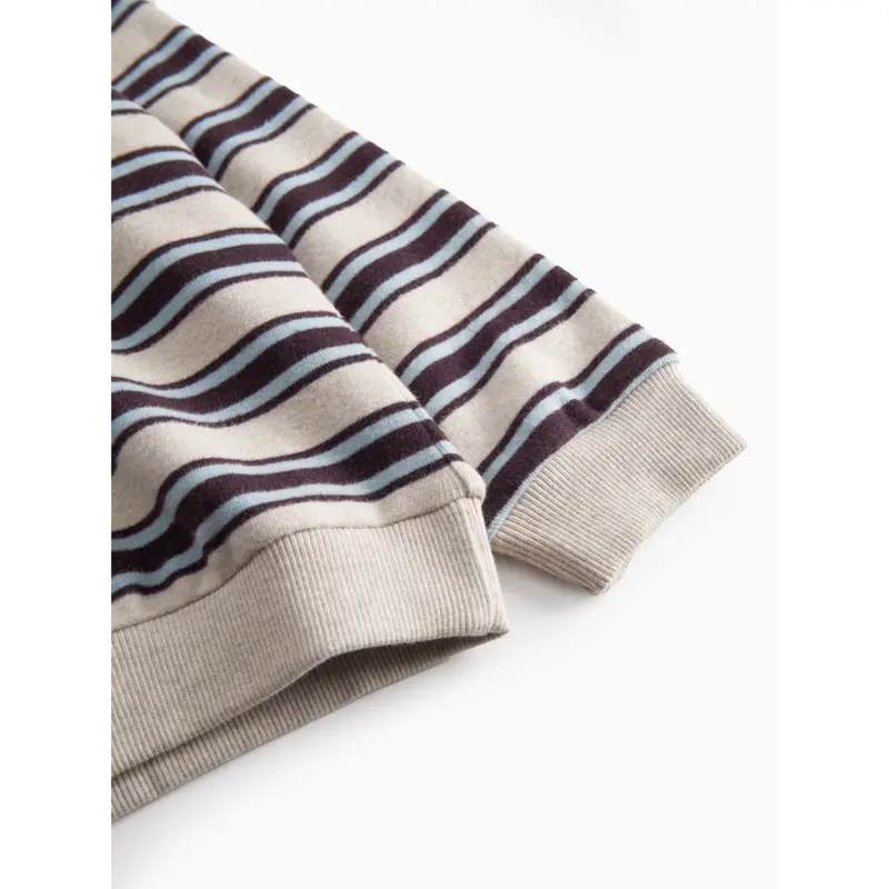 Marmar Modal Sweat College Stripe Thanos Polo Bluse 4