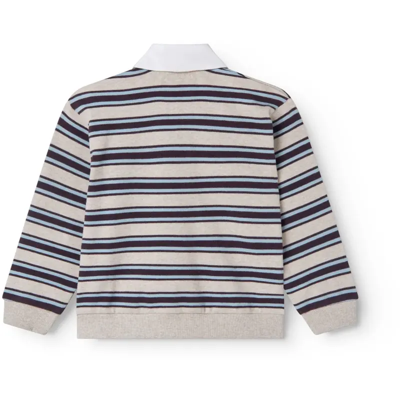 Marmar Modal Sweat College Stripe Thanos Polo Bluse 5