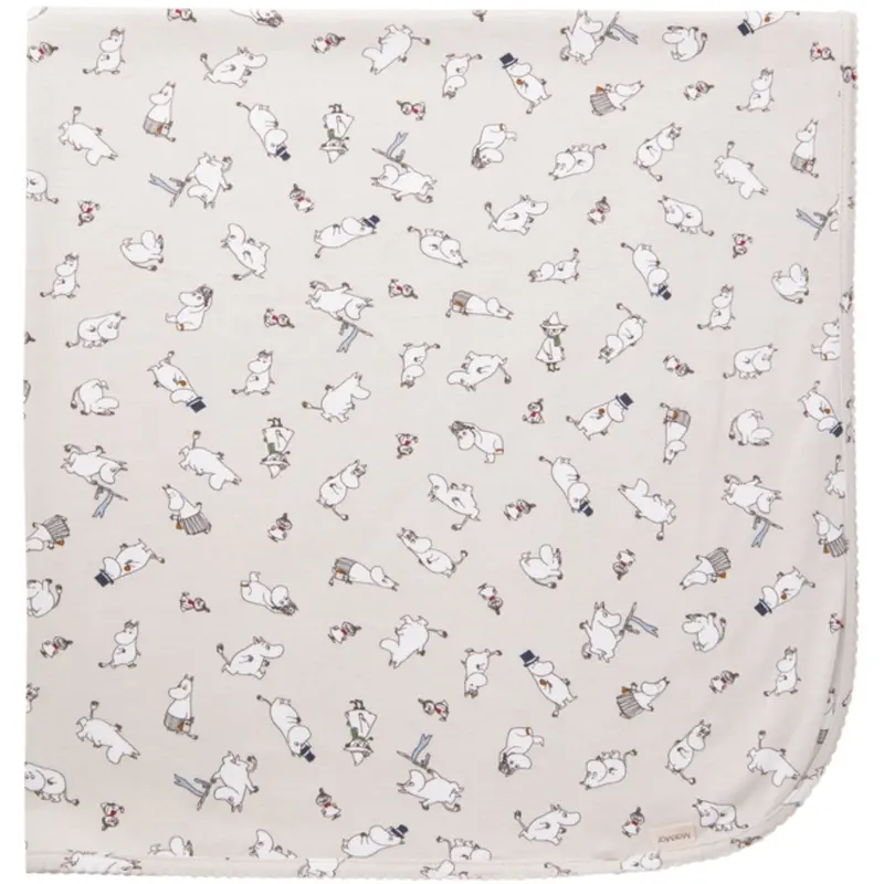 Marmar New Born Modal Smooth Print Moomin Alida Tæppe 1