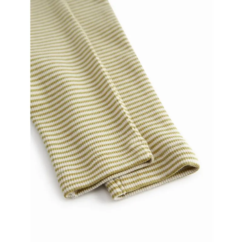 Marmar Newborn Modal Fine Rib Olive Stripe Piva Bukser 3