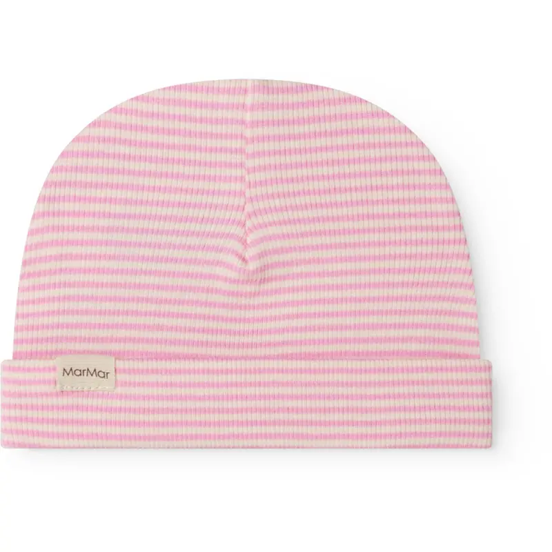 Marmar Newborn Modal Fine Rib Pink Stripe Aiko Hue 1