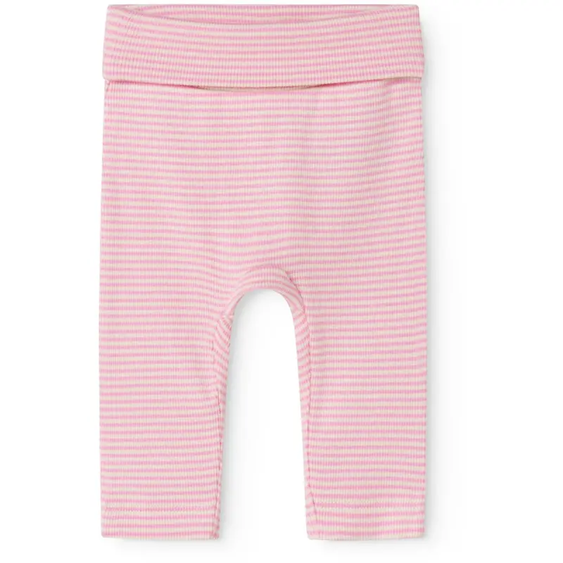 Marmar Newborn Modal Fine Rib Pink Stripe Piva Bukser 1