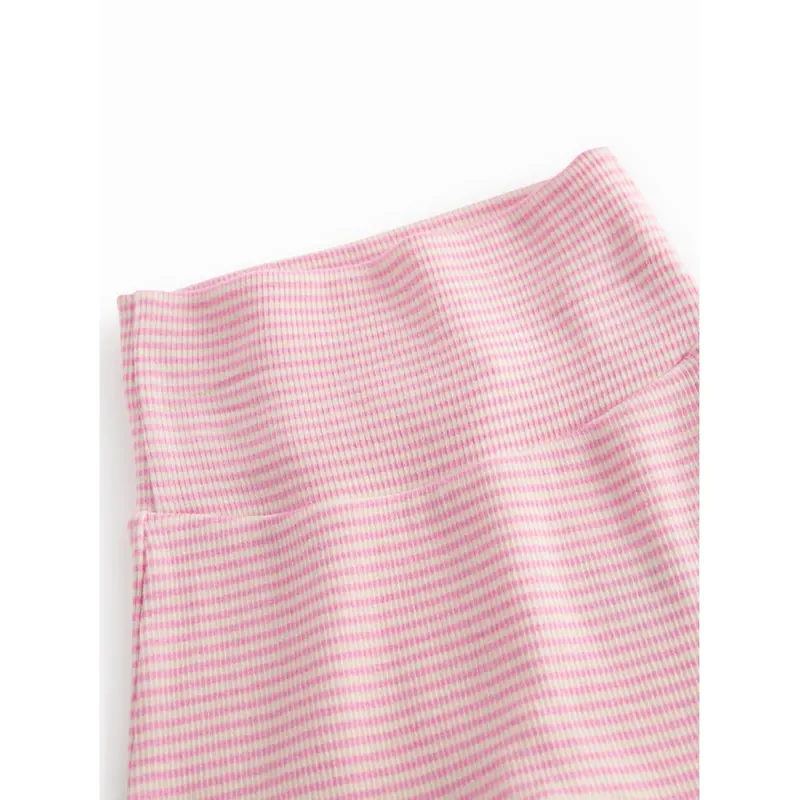 Marmar Newborn Modal Fine Rib Pink Stripe Piva Bukser 2