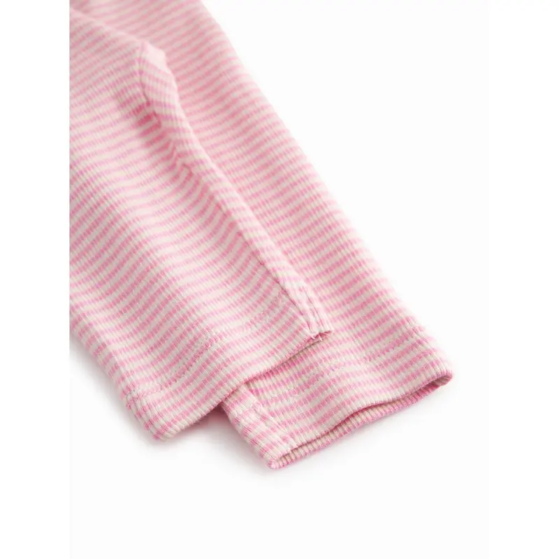 Marmar Newborn Modal Fine Rib Pink Stripe Piva Bukser 3