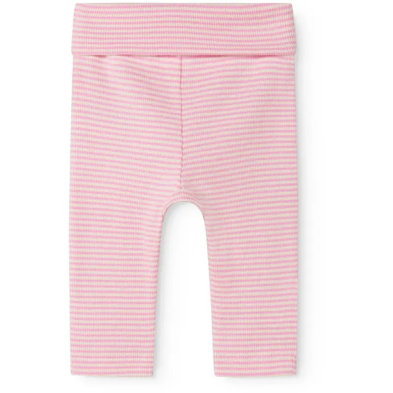 Marmar Newborn Modal Fine Rib Pink Stripe Piva Bukser 4