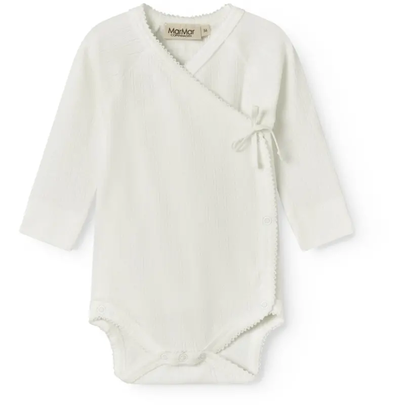 Marmar Newborn Modal Pointelle Gentle White Belita Body 1