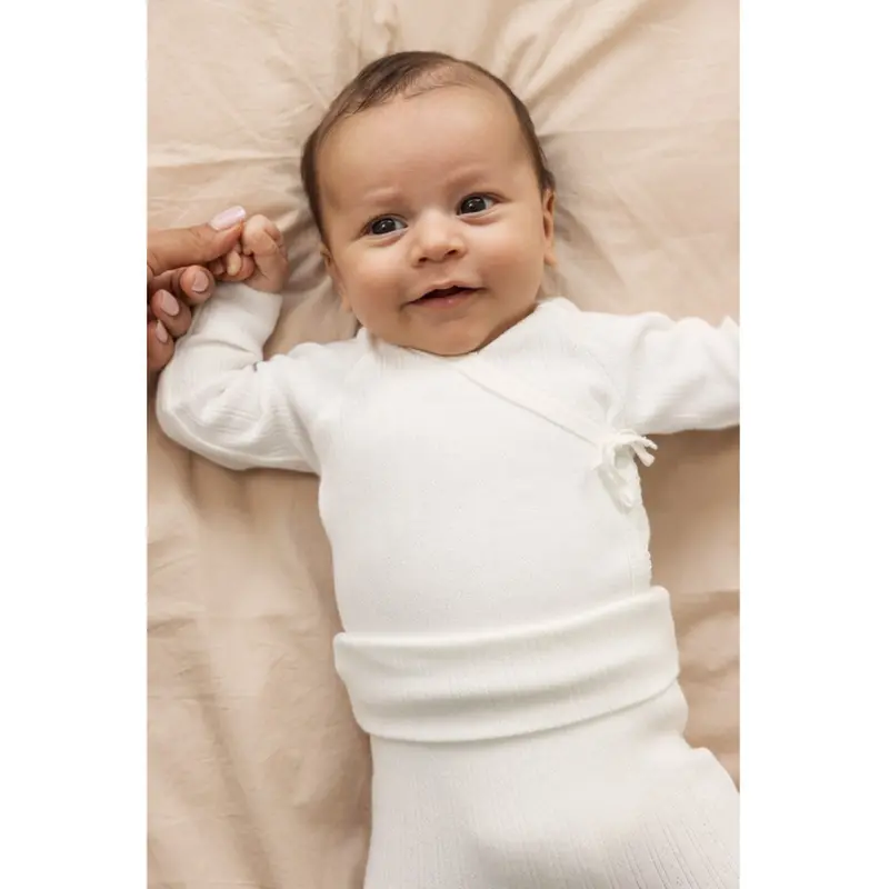 Marmar Newborn Modal Pointelle Gentle White Belita Body 2