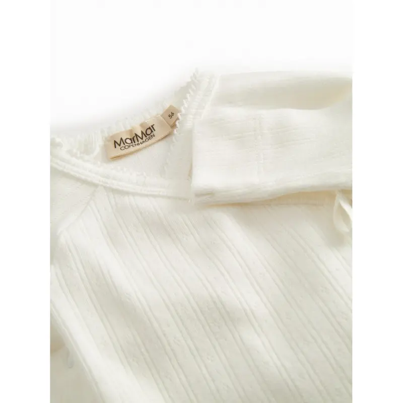 Marmar Newborn Modal Pointelle Gentle White Belita Body 3