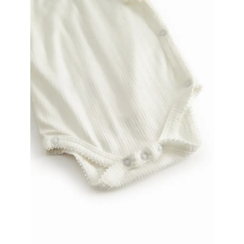 Marmar Newborn Modal Pointelle Gentle White Belita Body 4
