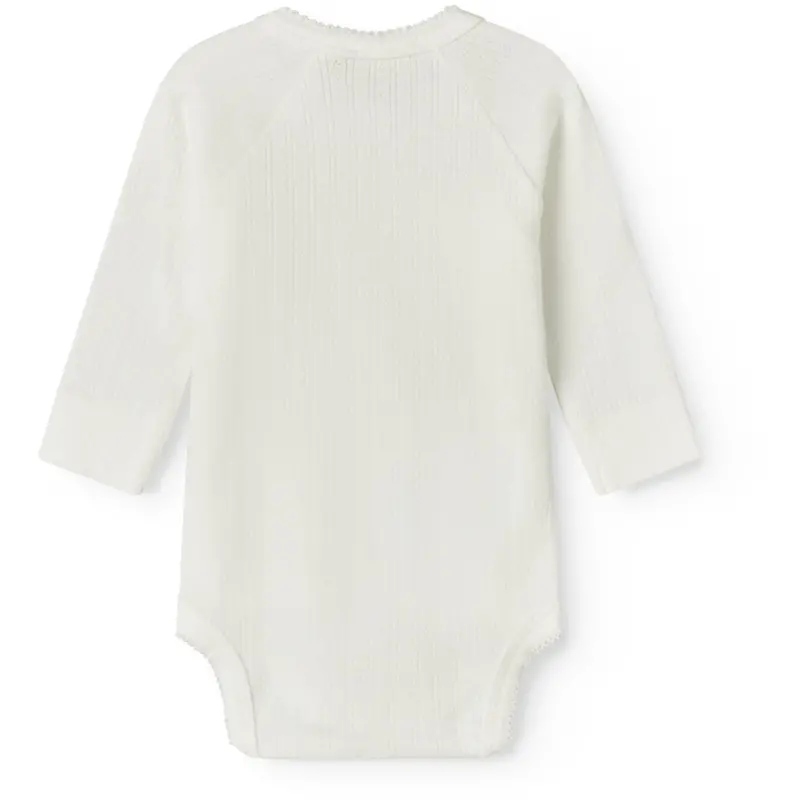 Marmar Newborn Modal Pointelle Gentle White Belita Body 5
