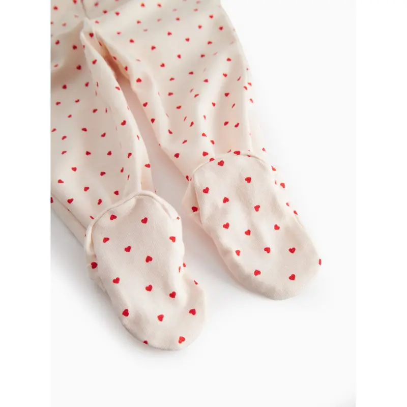 Marmar Newborn Modal Smooth Print Happy Hearts Pixa Bukser 3