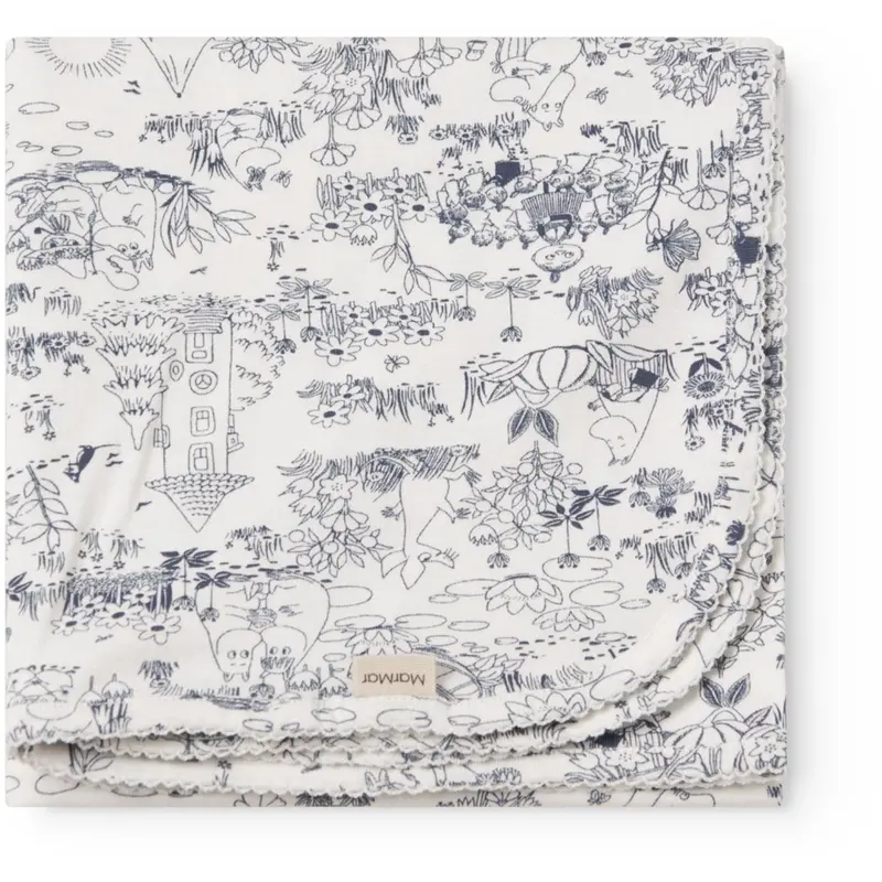 Marmar Newborn Modal Smooth Print Moominvalley Alida Tæppe 1