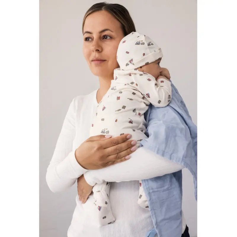 Marmar Newborn Modal Smooth Print Trains Rubello Heldragt 2