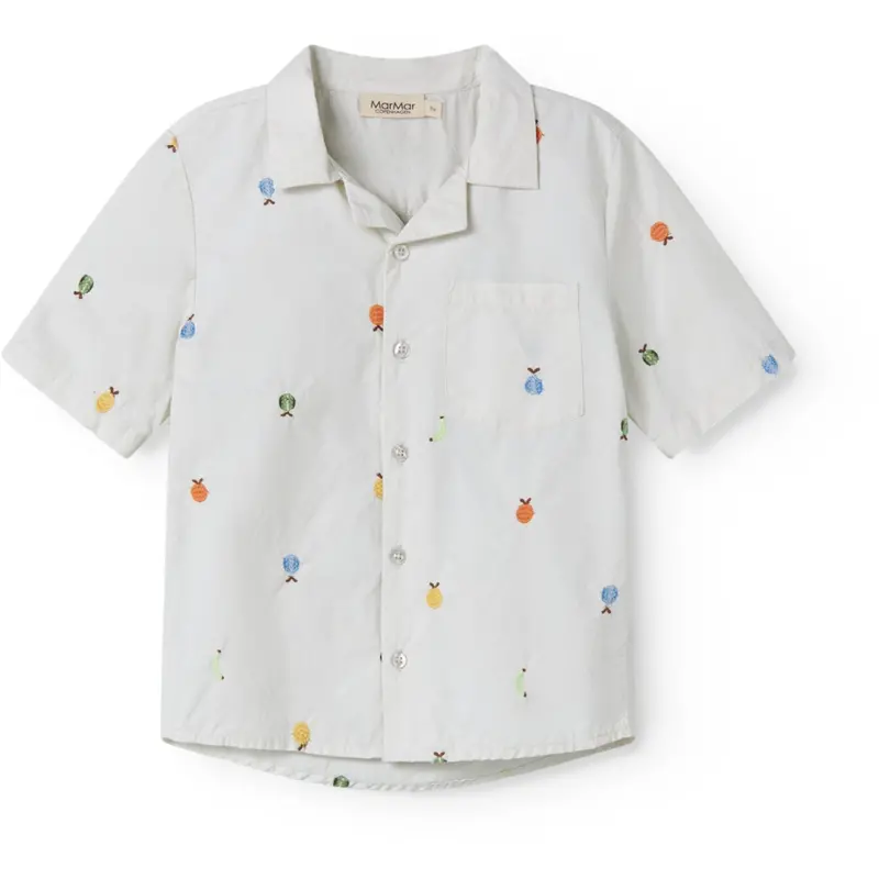 Marmar Poplin Fruit Emb Tage Skjorte 1
