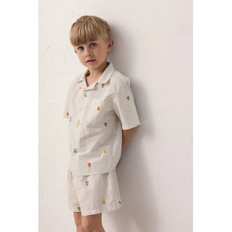 Marmar Poplin Fruit Emb Tage Skjorte 2
