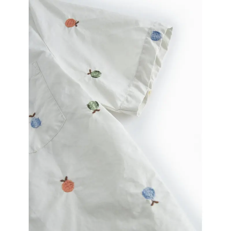 Marmar Poplin Fruit Emb Tage Skjorte 4