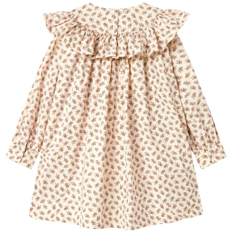 Marmar Poplin Japanese Flower Drine Ls Kjole 6