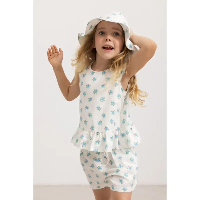 Marmar Poplin Summer Bouquet Tawny Top 2
