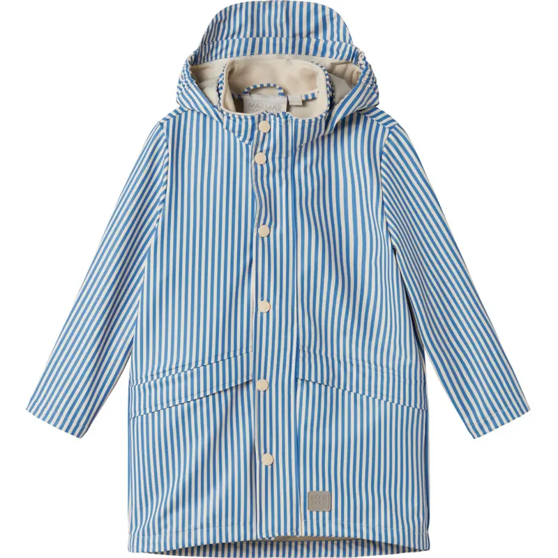 Marmar Rainwear Blue Stripe October Jakke 1